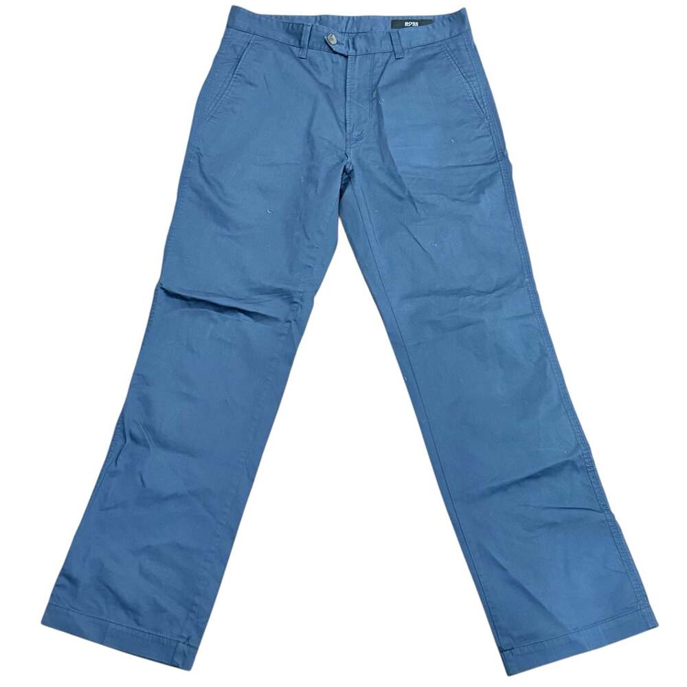 HUGO BOSS Men's Style 597 Cotton Canvas Chino Pants Blue Size 44